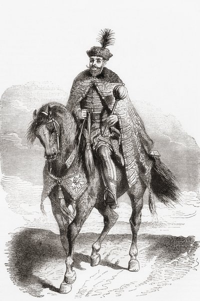 Gabriel Bethlen, 1580-1629, aus Ward and Locks Illustrated History of the World, veröffentlicht um 1882 von English School